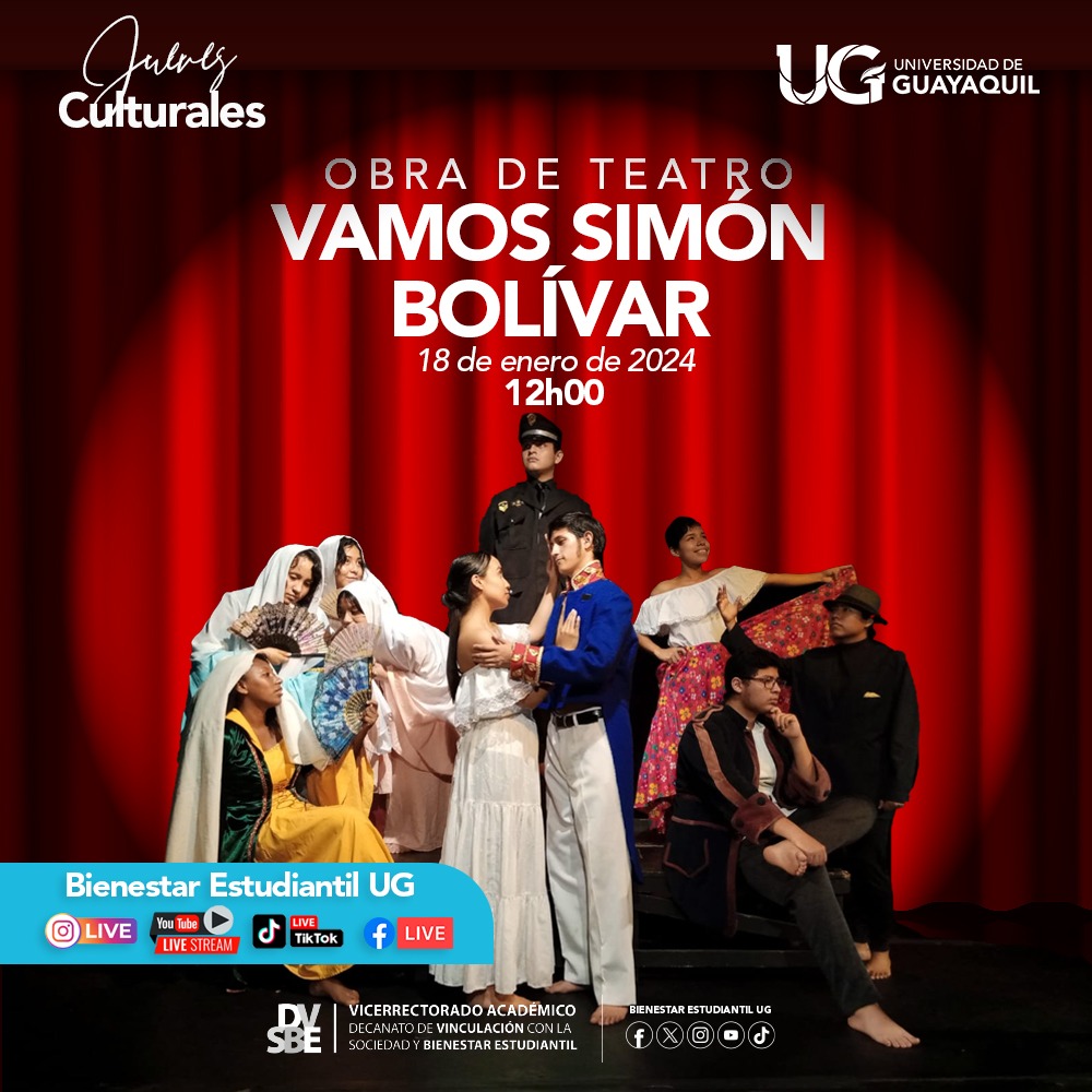 Jueves Culturales: Obra de Teatro «Vamos Simón Bolívar»